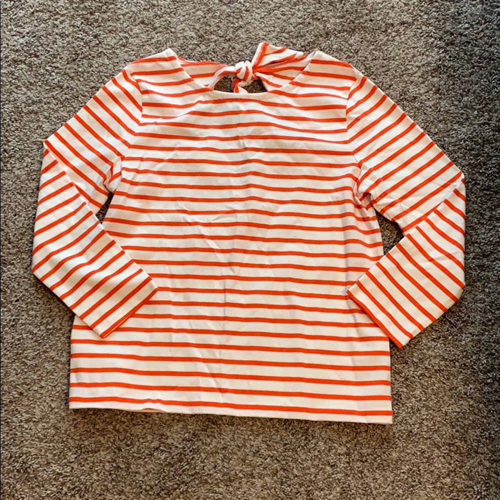 J. Crew Striped Popover Sailor Top
